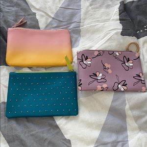 Travel-sized cosmetic bags!